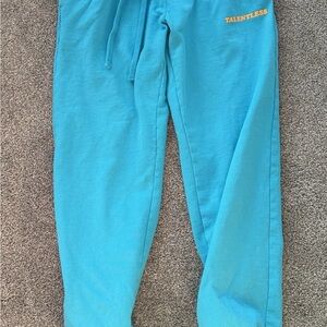 TALENTLESS Kids Aqua Joggers with‎ Orange Logo